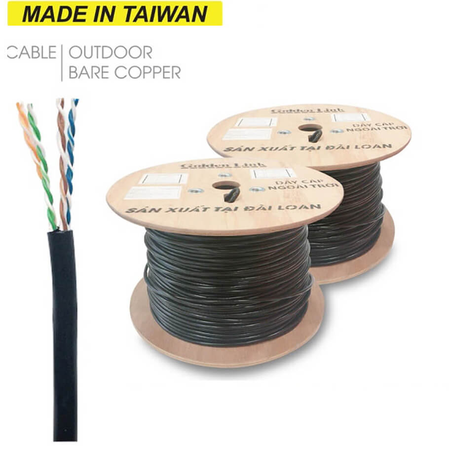 Cáp mạng ngoài trời Cat6 UTP Golden Link PECAT6-BC (305m)